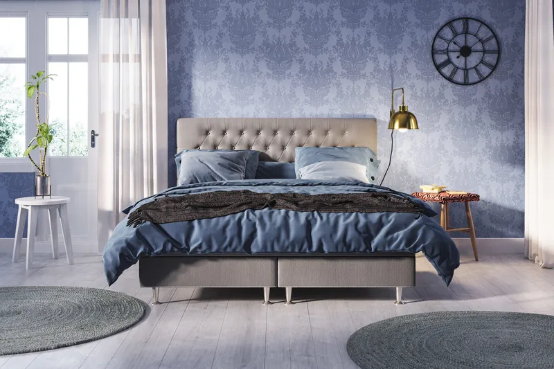 Meja Diamant Sänggavel 160x120 - Ljusgrå - Products - Möbler - Säng - Sängtillbehör & sänggavel - Sänggavel