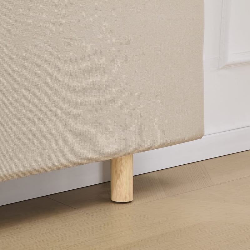 Sänggavel med nackkuddar 180 x 125 cm - Beige - Beige - Products - Möbler - Säng - Sängtillbehör & sänggavel - Sänggavel