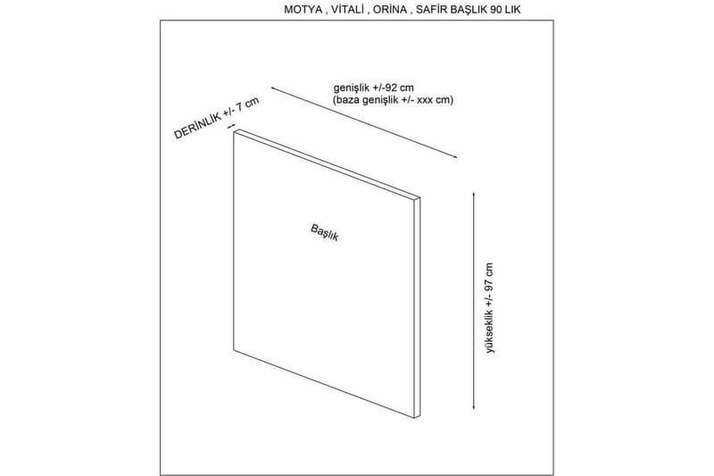 Sänggavel Sonyi 140 Grå - Grå - Products - Möbler - Säng - Sängtillbehör & sänggavel - Sänggavel