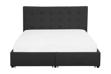 Sandrick Dubbelsäng med Förvaring 160x200 - Grå - Products - Möbler - Säng - Säng med förvaring