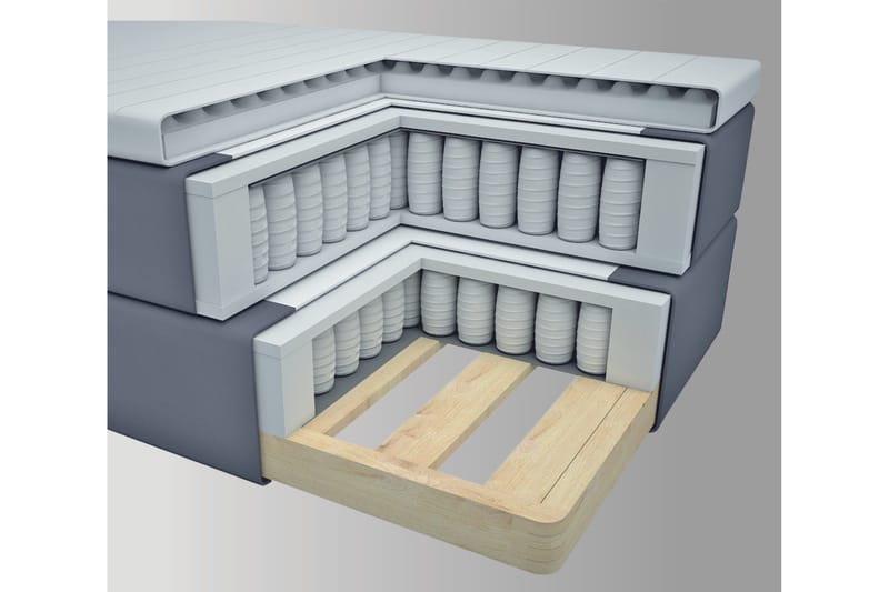 Select No 3 Komplett Sängpaket 120x200 Fast - Blå/Metall - Products - Möbler - Säng - Enkelsäng