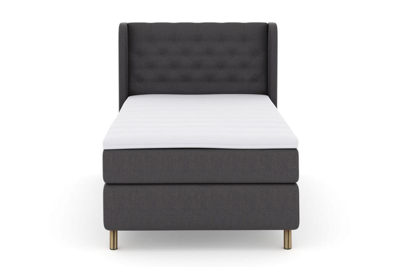 Select No 3 Komplett Sängpaket 120x200 Medium, Mörkgrå/Koppar