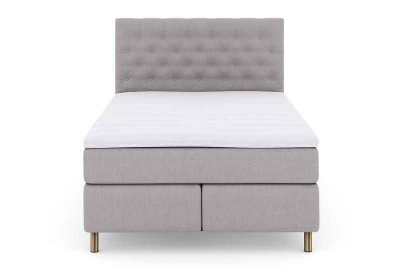 Select No 3 Komplett Sängpaket 140x200 Fast, Ljusgrå/Koppar