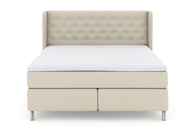 Select No 3 Komplett Sängpaket 180x200 Fast, Beige/Metall