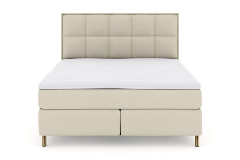 Select No 3 Komplett Sängpaket 210x210 Fast, Beige/Koppar