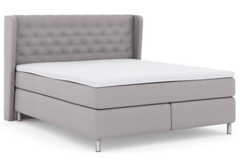 Select No 3 Komplett Sängpaket 210x210 Fast - Ljusgrå/Metall - Products - Möbler - Säng - Kontinentalsäng