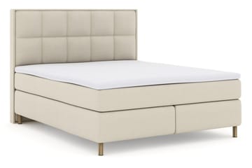 Select No 3 Komplett Sängpaket 210x210 Fast/Medium - Beige/Koppar - Products - Möbler - Säng - Kontinentalsäng