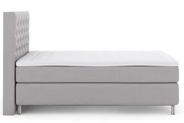 Select No 3 Kontinentalsäng 120x200 Medium - Ljusgrå/Metall - Products - Möbler - Säng - Enkelsäng