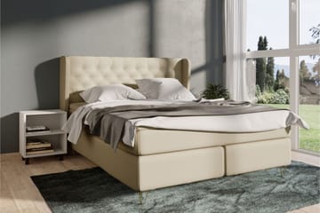 Select No 4 Komplett Sängpaket 140x200 Fast - Beige/Metall - Products - Möbler - Säng - Kontinentalsäng