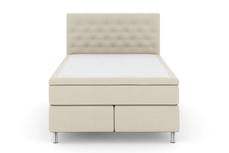 Select No 4 Komplett Sängpaket 140x200 Fast/Medium, Beige/Metall