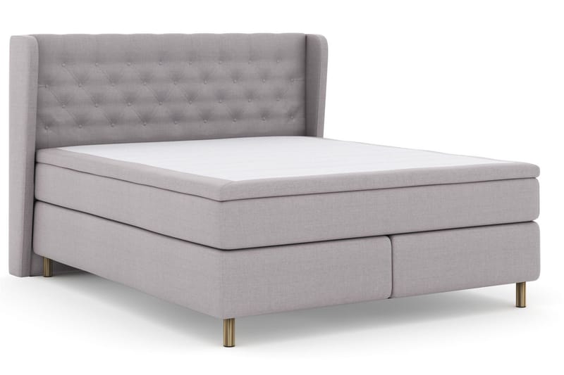 Select No 4 Komplett Sängpaket 160x200 Fast/Medium - Ljusgrå/Koppar - Products - Möbler - Säng - Kontinentalsäng