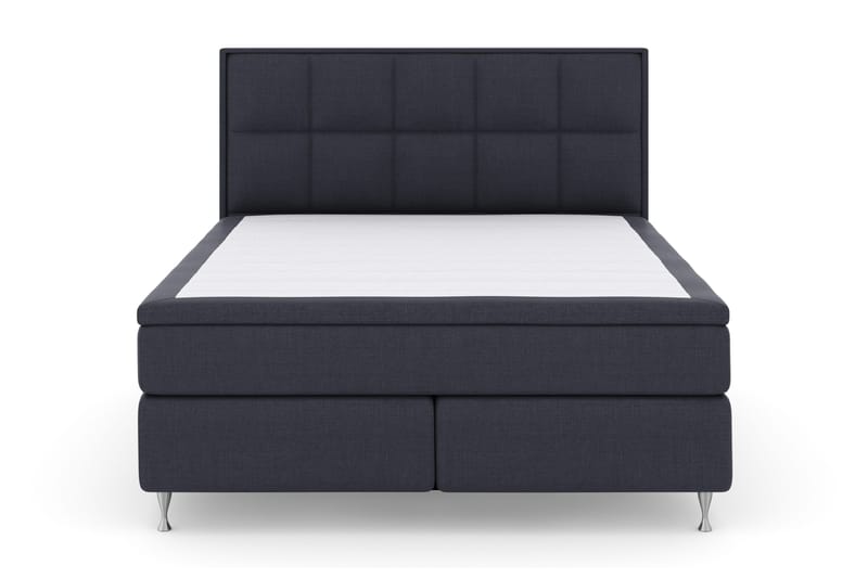 Select No 4 Komplett Sängpaket 180x200 Fast, Blå/Silver