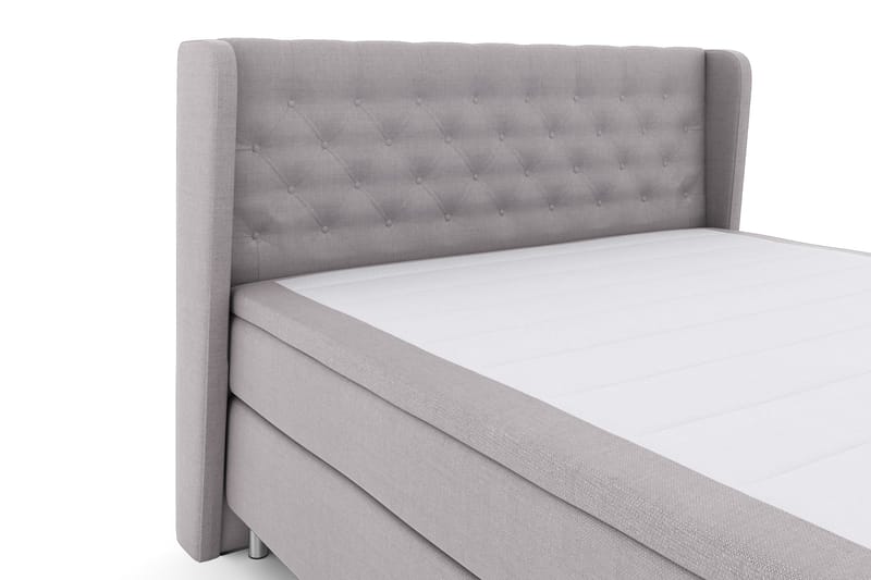 Select No 4 Komplett Sängpaket 180x200 Fast - Ljusgrå/Metall - Products - Möbler - Säng - Kontinentalsäng