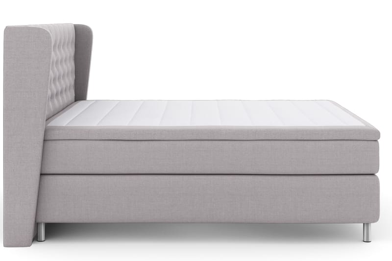 Select No 4 Komplett Sängpaket 180x200 Fast - Ljusgrå/Metall - Products - Möbler - Säng - Kontinentalsäng