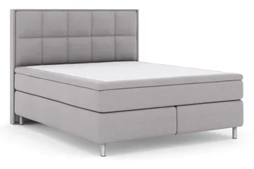 Select No 4 Komplett Sängpaket 180x200 Fast - Ljusgrå/Metall - Products - Möbler - Säng - Kontinentalsäng