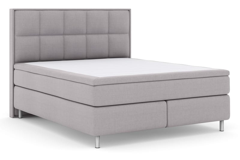 Select No 4 Komplett Sängpaket 180x200 Fast - Ljusgrå/Metall - Products - Möbler - Säng - Kontinentalsäng
