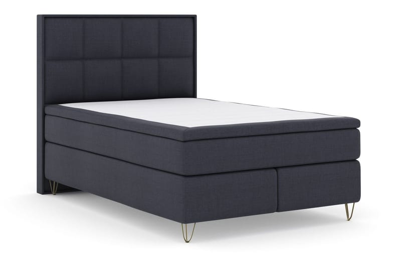 Select No 5 Komplett Sängpaket 160x200 Fast Watergel - Blå/Metall V-form - Products - Möbler - Säng - Kontinentalsäng