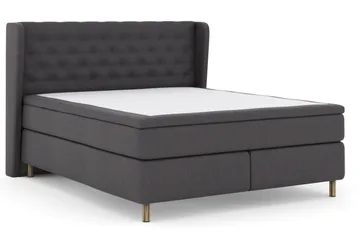 Select No 5 Komplett Sängpaket 160x200 Medium Watergel - Mörkgrå/Koppar - Products - Möbler - Säng - Kontinentalsäng