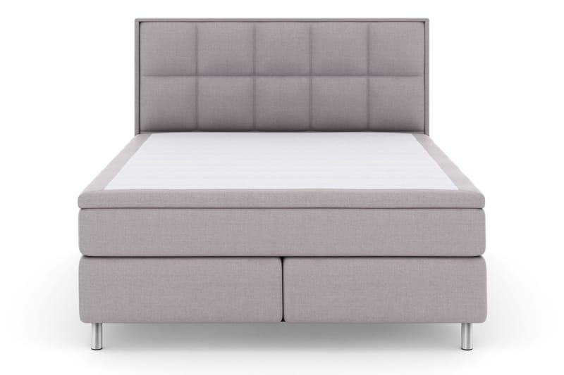 Select No 5 Komplett Sängpaket 180x200 Medium Watergel, Ljusgrå/Metall