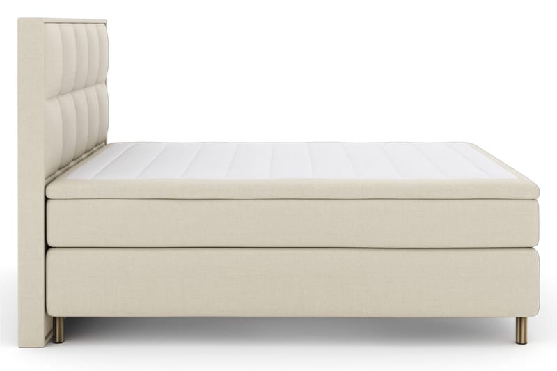 Select No 5 Komplett Sängpaket 210x210 Fast Watergel, Beige/Koppar