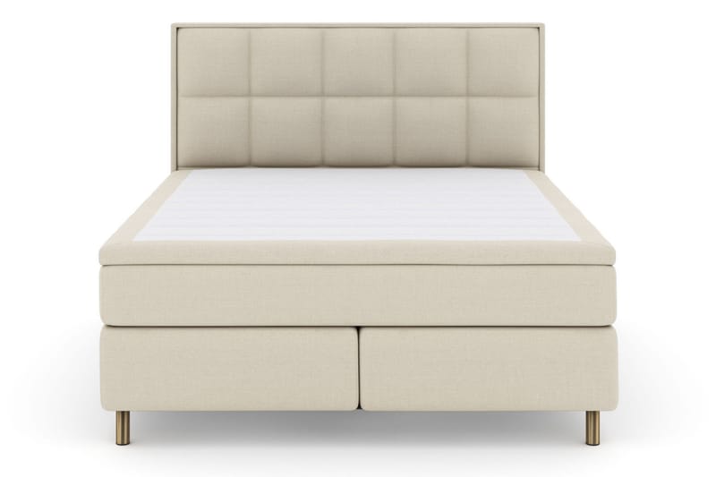 Select No 5 Komplett Sängpaket 210x210 Fast/Medium Watergel - Beige/Koppar - Products - Möbler - Säng - Kontinentalsäng