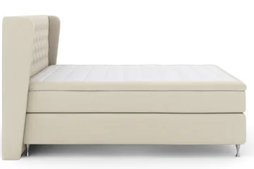 Select No 5 Komplett Sängpaket 210x210 Medium Latex - Beige/Silver - Products - Möbler - Säng - Kontinentalsäng