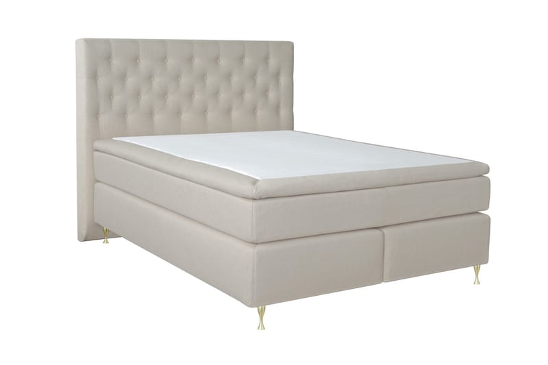 Select No 5 Kontinentalsäng 180x200 Fast Latex - Beige/Guld - Products - Möbler - Säng - Kontinentalsäng
