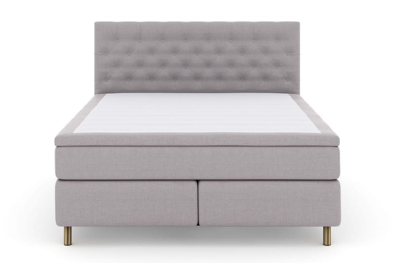 Select No 5 Kontinentalsäng 180x200 Fast Latex - Ljusgrå/Koppar - Products - Möbler - Säng - Kontinentalsäng