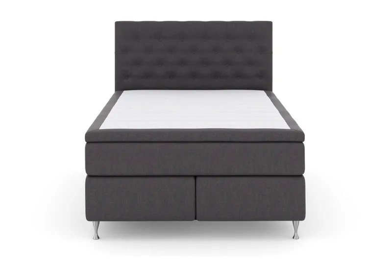 Select No 6 Komplett Sängpaket 140x200 F/M Latex/Memory, Mörkgrå/Silver