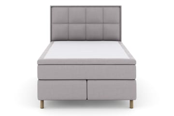 Select No 6 Komplett Sängpaket 140x200 F/M Memory/Pocket - Ljusgrå/Koppar - Products - Möbler - Säng - Kontinentalsäng