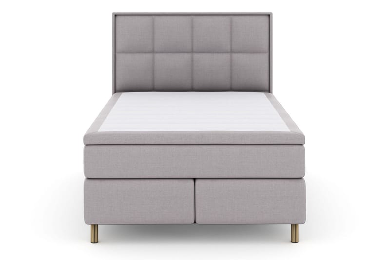 Select No 6 Komplett Sängpaket 140x200 F/M Memory/Pocket - Ljusgrå/Koppar - Products - Möbler - Säng - Kontinentalsäng