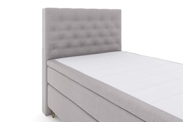 Select No 6 Kontinentalsäng 120x200 Medium Memory/Pocket - Ljusgrå/Metall V-Form - Products - Möbler - Säng - Enkelsäng