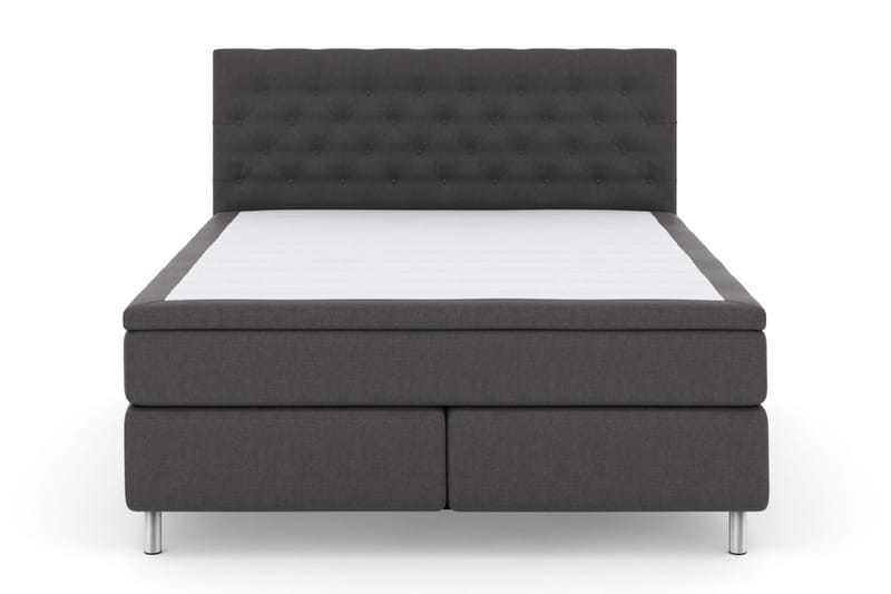 Select No 6 Kontinentalsäng 160x200 F/M Memory/Pocket - Mörkgrå/Metall - Products - Möbler - Säng - Kontinentalsäng