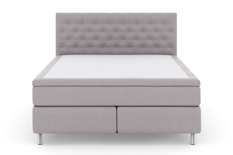 Select No 6 Kontinentalsäng 210x210 F/M Memory/Pocket - Ljusgrå/Metall - Products - Möbler - Säng - Kontinentalsäng