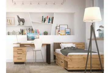 Strathy Möbelset För Sovrum - Svart - Products - Möbler - Säng - Möbelset för sovrum