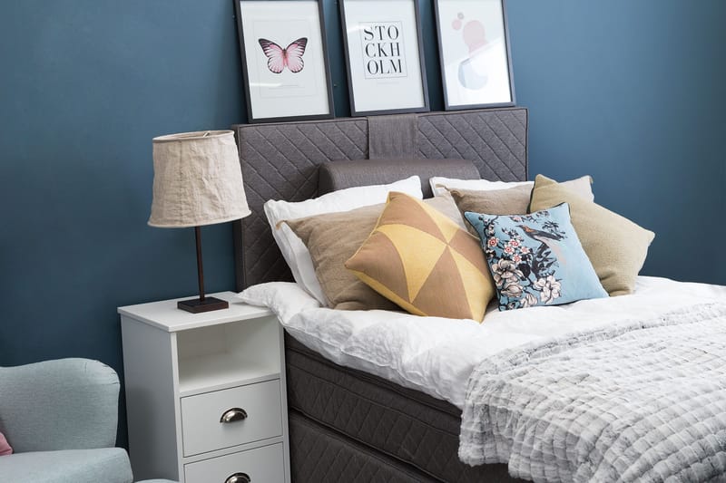 Sundborn Kontinentalsäng 140x200 cm - Grå - Products - Möbler - Säng - Kontinentalsäng
