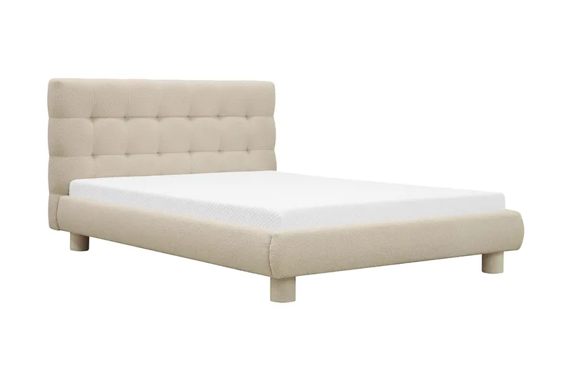 Teddy Komplett Sängpaket Sängram med Madrass 140x200 cm - Beige - Products - Möbler - Säng - Komplett sängpaket