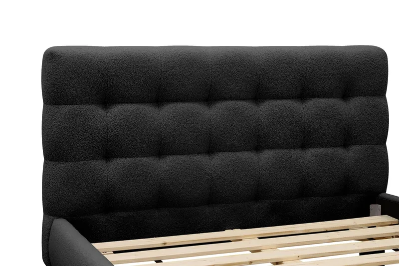 Teddy Komplett Sängpaket Sängram med Madrass 140x200 cm - Svart - Products - Möbler - Säng - Komplett sängpaket
