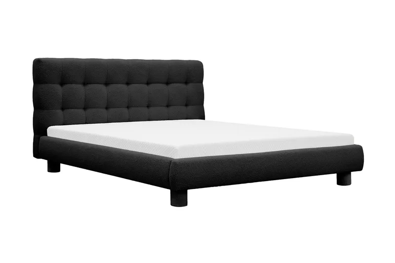 Teddy Komplett Sängpaket Sängram med Madrass 160x200 cm - Svart - Products - Möbler - Säng - Komplett sängpaket