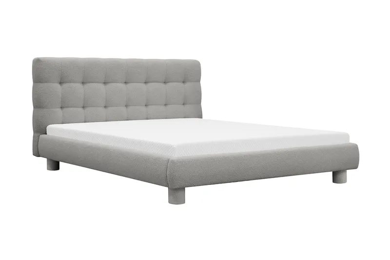 Teddy Komplett Sängpaket Sängram med Madrass 180x200 cm - Grå - Products - Möbler - Säng - Komplett sängpaket