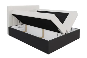 Vasil Kontinentalsäng 120x200 - Svart - Products - Möbler - Säng - Säng med förvaring