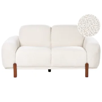 2-sits soffa Odnes i Bouclé - Vit - Products - Möbler - Soffa - 2 sits soffa