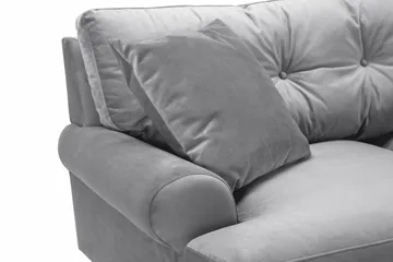 Andrew 2-sits Sammetssoffa - Ljusgrå - Products - Möbler - Soffa - 2 sits soffa