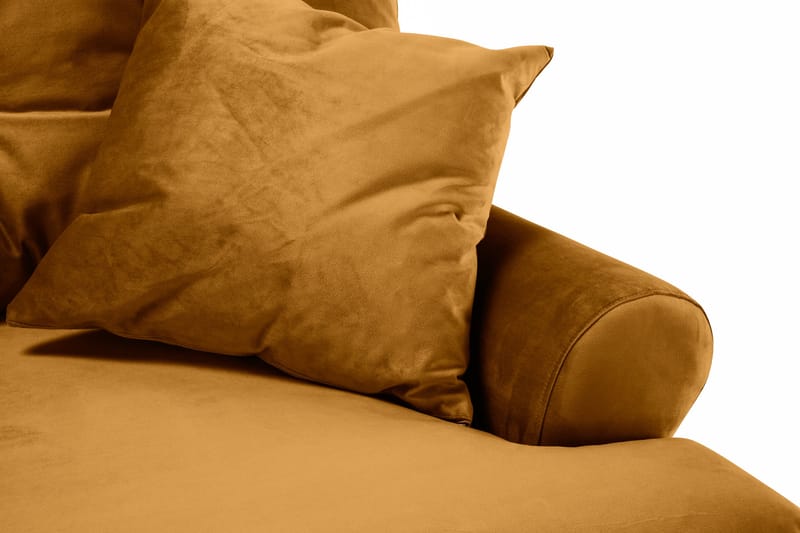 Andrew 2-sits Sammetssoffa - Mörkgul - Products - Möbler - Soffa - 2 sits soffa