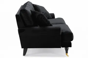 Andrew 2-sits Sammetssoffa - Svart - Products - Möbler - Soffa - 2 sits soffa