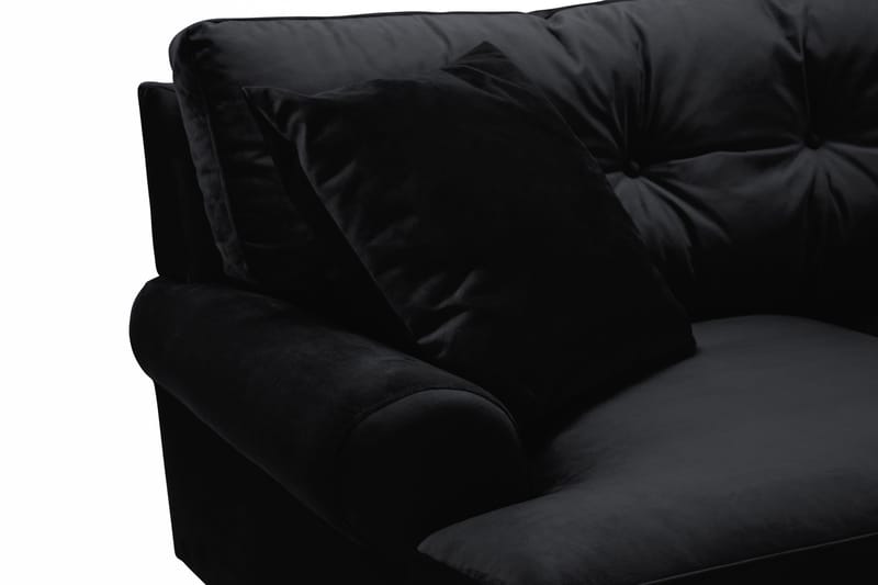 Andrew 2-sits Sammetssoffa - Svart - Products - Möbler - Soffa - 2 sits soffa