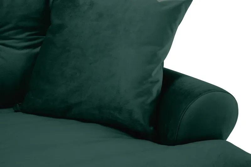 Andrew 3-sits Sammetssoffa - Grön - Products - Möbler - Soffa - 3 sits soffa