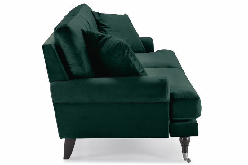 Andrew 3-sits Sammetssoffa - Grön - Products - Möbler - Soffa - 3 sits soffa