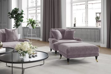 Andrew 3-sits Sammetssoffa - Lila - Products - Möbler - Soffa - 3 sits soffa