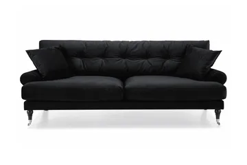 Andrew 3-sits Sammetssoffa